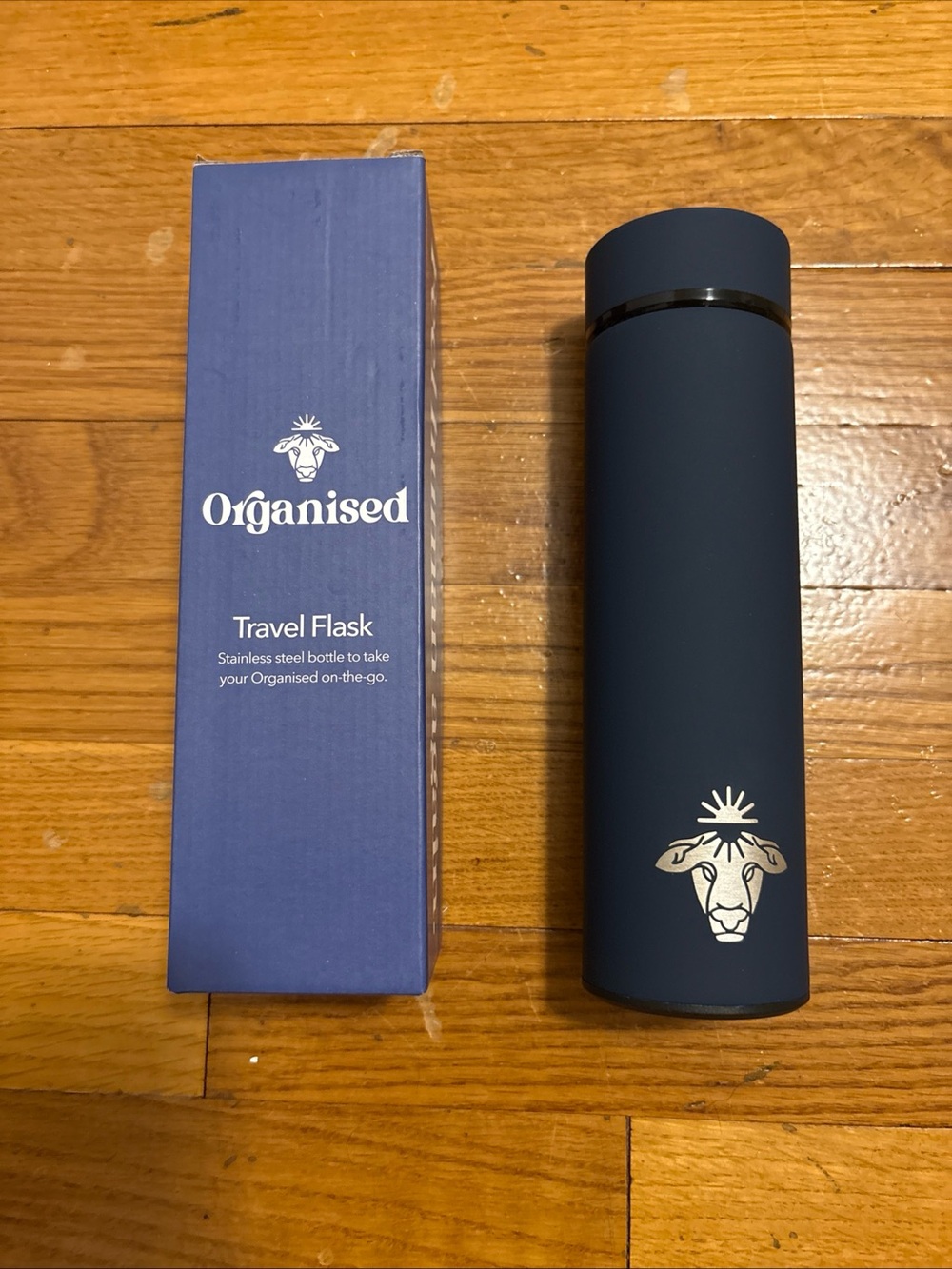 Organised Nutrition Premium Stainless Steel Vacuum Insulated Travel Flask New